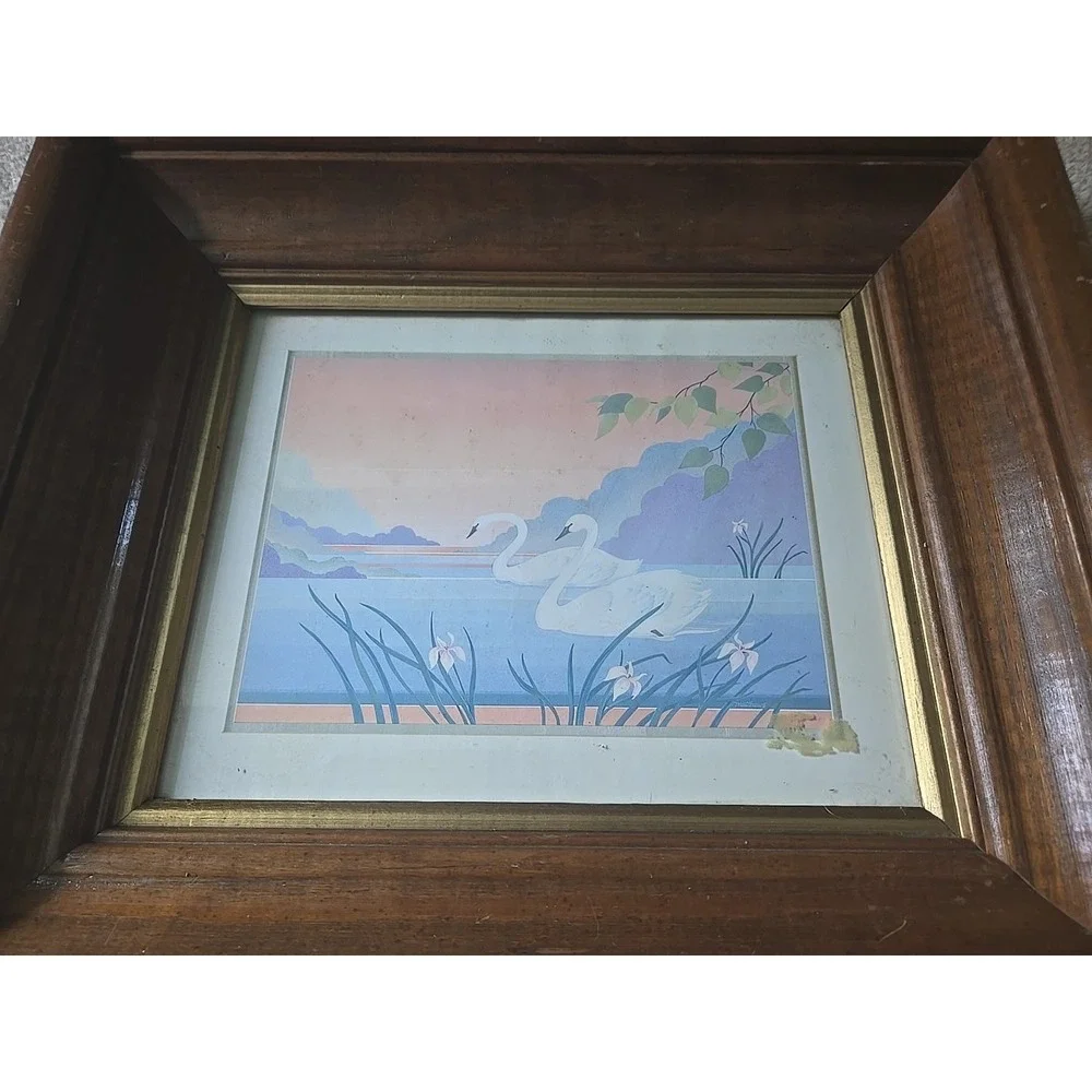 Antique Vintage Victorian Shadow Box‎ Picture Art Wood Frame 13x15